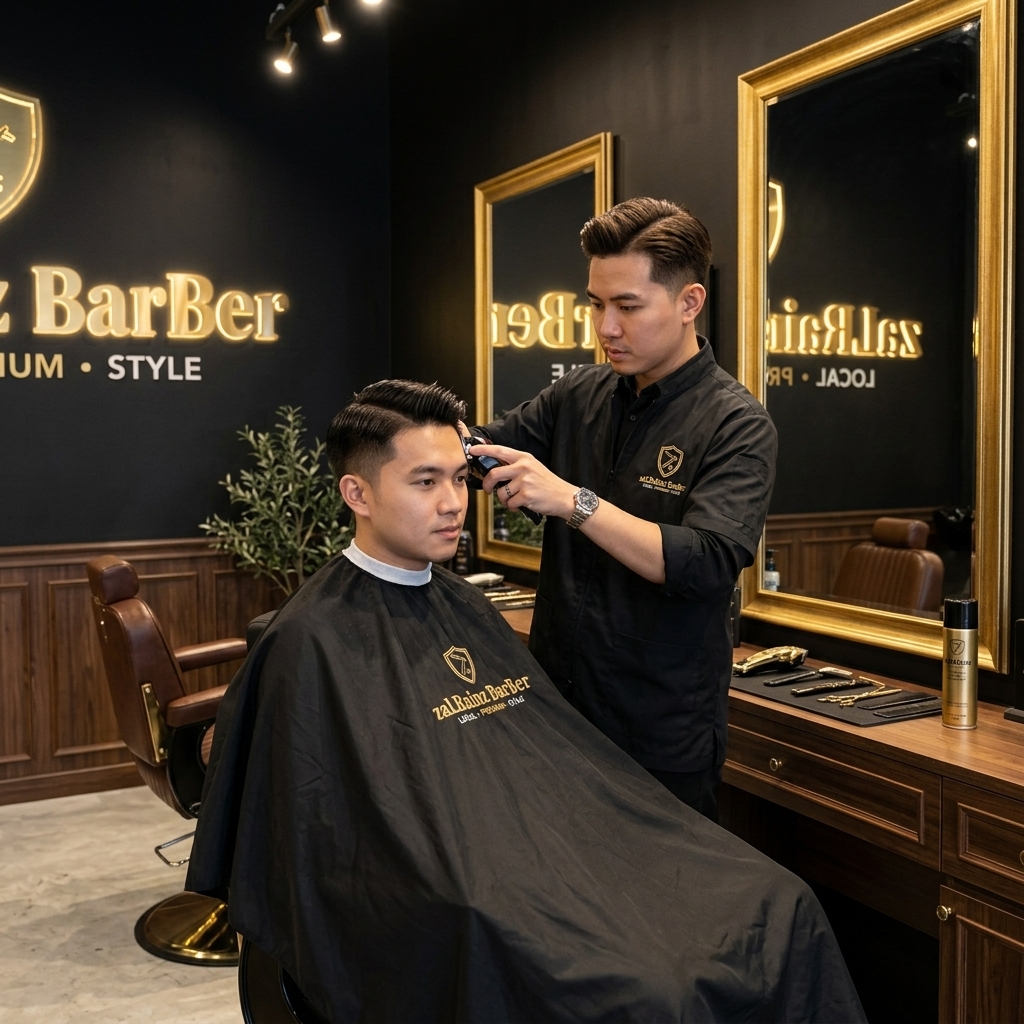 Proses potong rambut